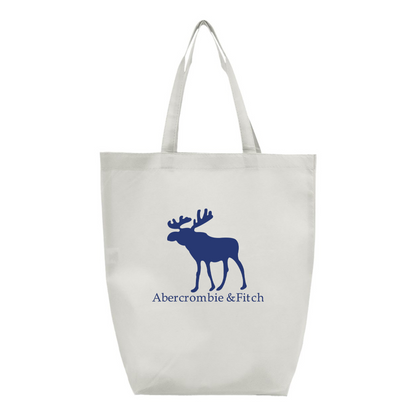 Abercrombie & Fitch Moose Logo Q-Tees Non-Woven Gusset Bottom Tote