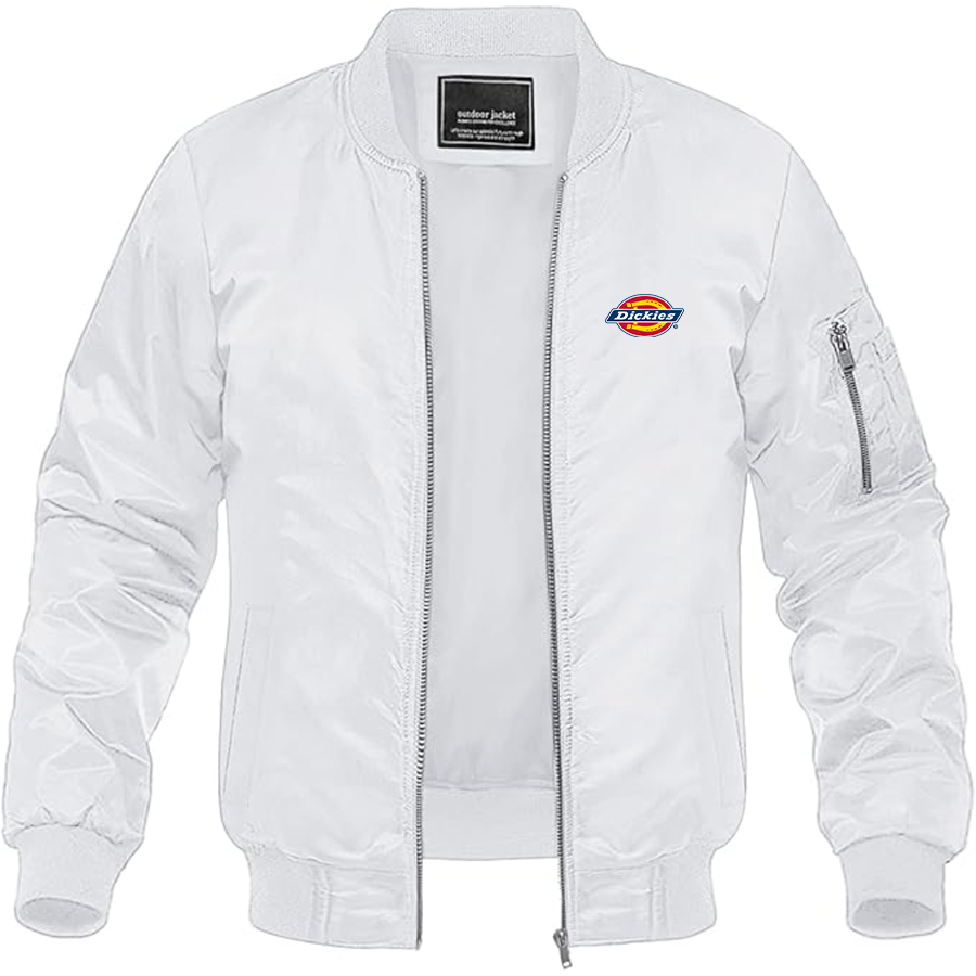 Men's Dickies Logo Lightweight Bomber Jacket Windbreaker Softshell Varsity Jacket Coat
