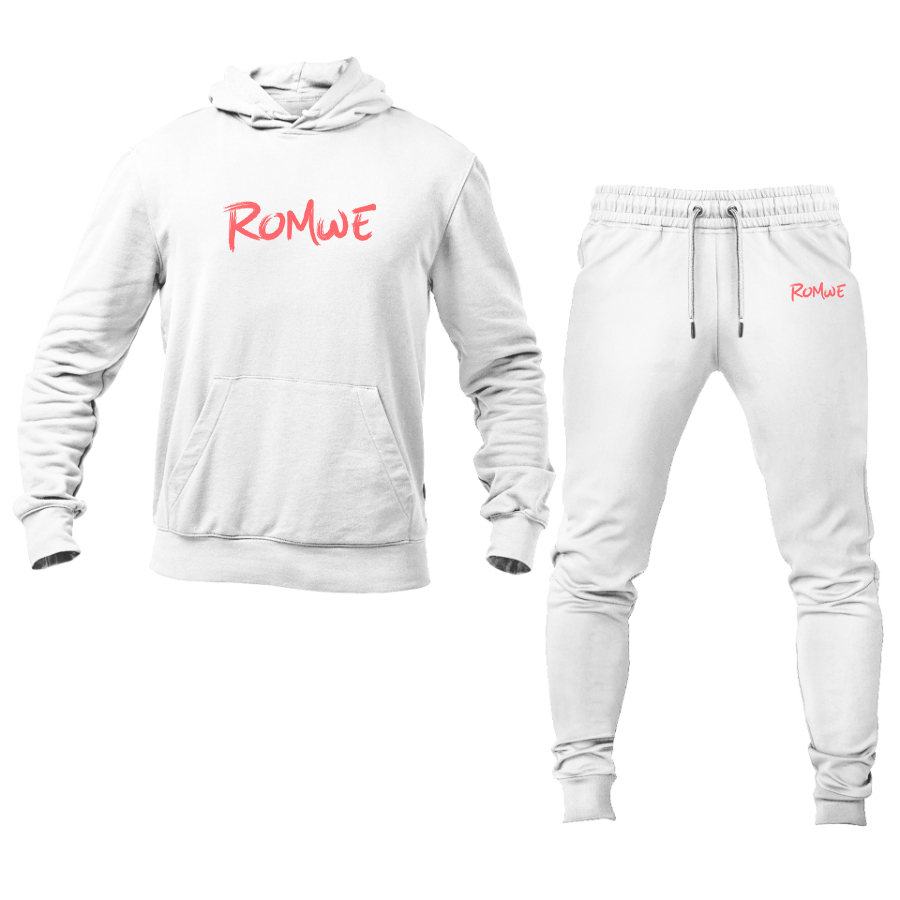 Men's Romwe Logo Hoodie Joggers