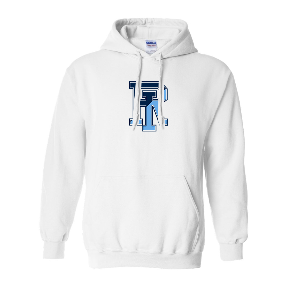 Men's Rhode Island Rams Logo Gildan  Heavy Blend Hooded Sweatshirt