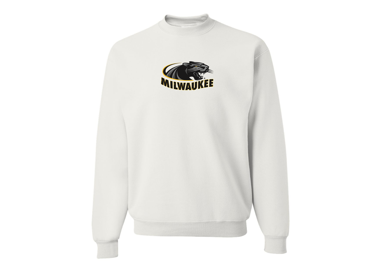 Men's Wisconsin Milwaukee Panthers JERZEES NuBlend Crewneck Sweatshirt