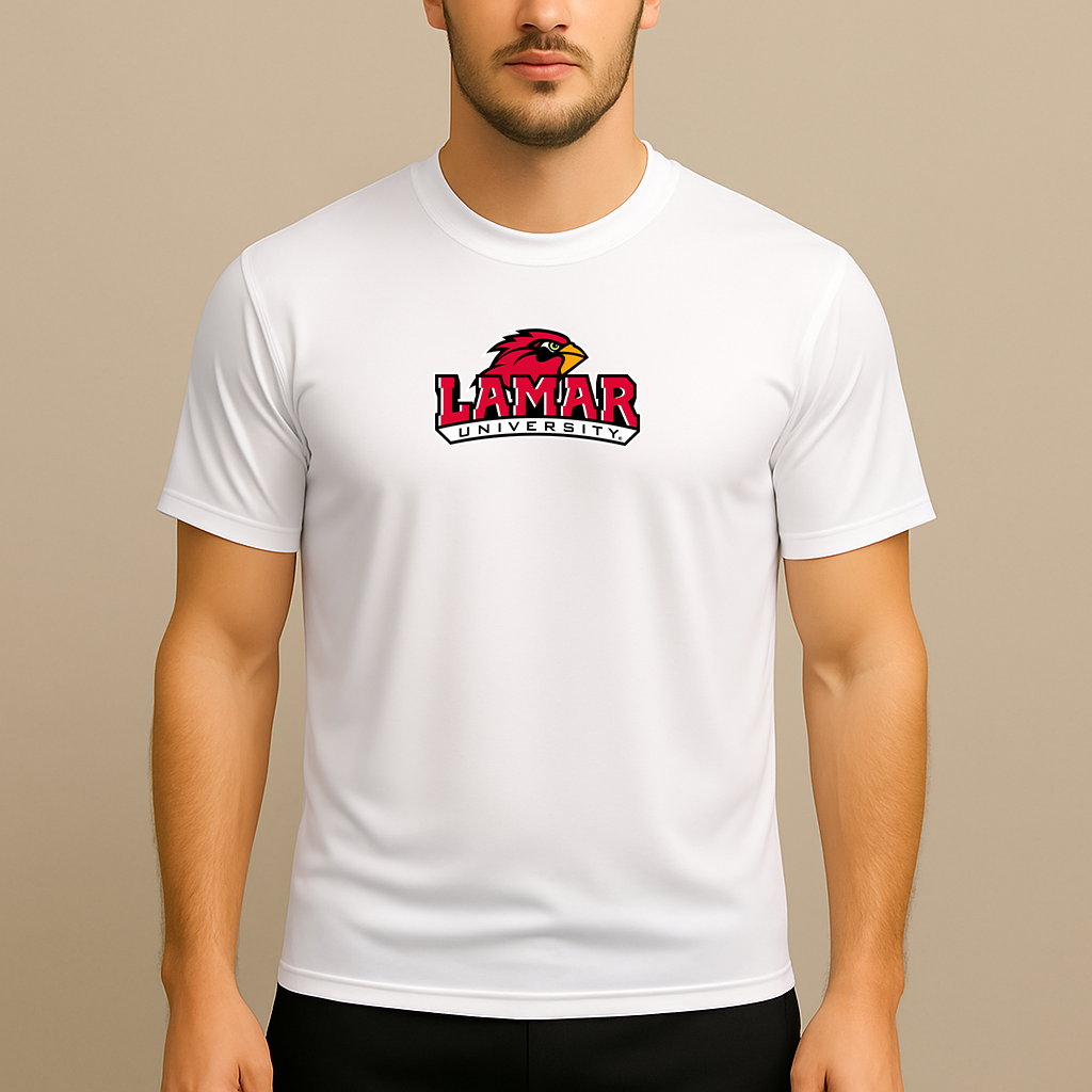 Men's Lamar Cardinals Logo Polyester T-Shirt