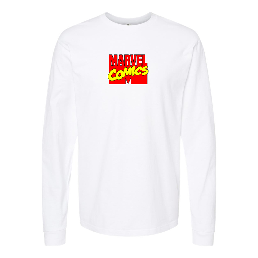 Men's Marvel Comics Logo Long Sleeve T-Shirt
