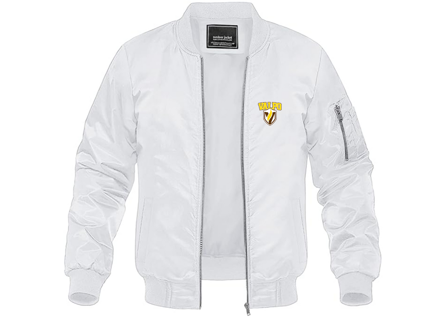 Men's Valparaiso Crusaders Lightweight Bomber Jacket Windbreaker Softshell Varsity Jacket Coat