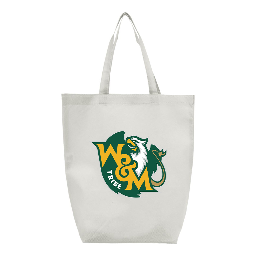 William and Mary Tribe Q-Tees Non-Woven Gusset Bottom Tote