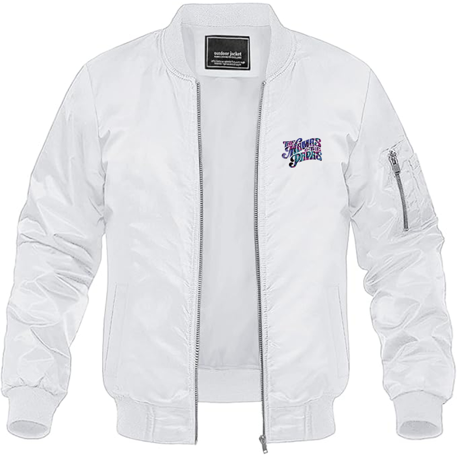 Men's The Mamas & The Papas Logo Lightweight Bomber Jacket Windbreaker Softshell Varsity Jacket Coat