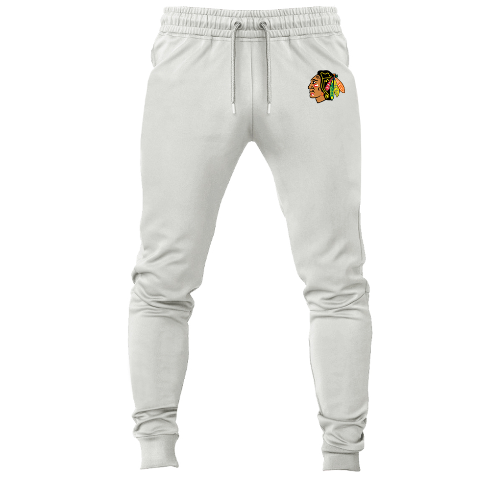 Men's Blackhawks Logo Joggers Sweatpants