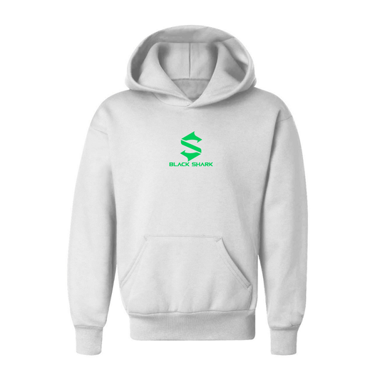 Youth Black Shark Logo Pullover Hoodie
