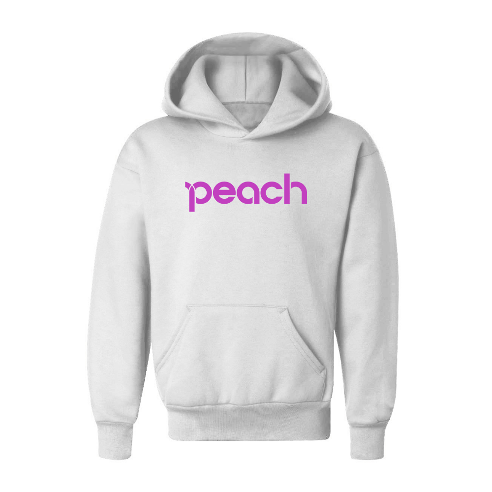 Youth Peach Aviation Logo Pullover Hoodie
