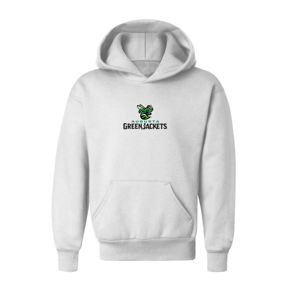 Youth Augusta GreenJackets Logo Pullover Hoodie