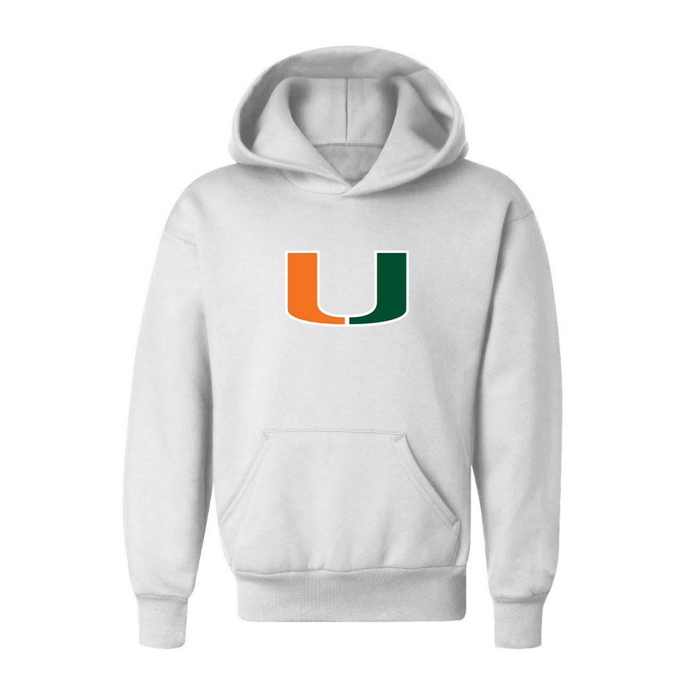 Youth Miami Hurricanes Logo Pullover Hoodie
