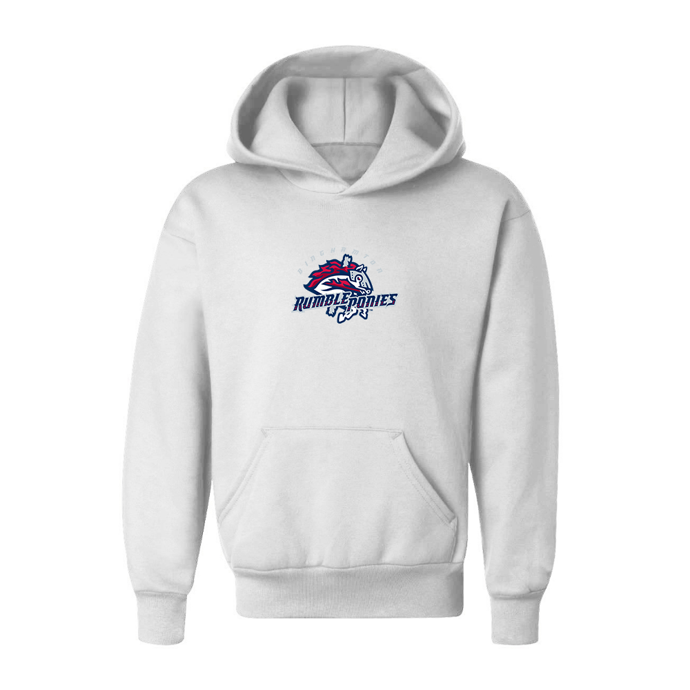 Youth Binghamton Rumble Ponies Logo Pullover Hoodie