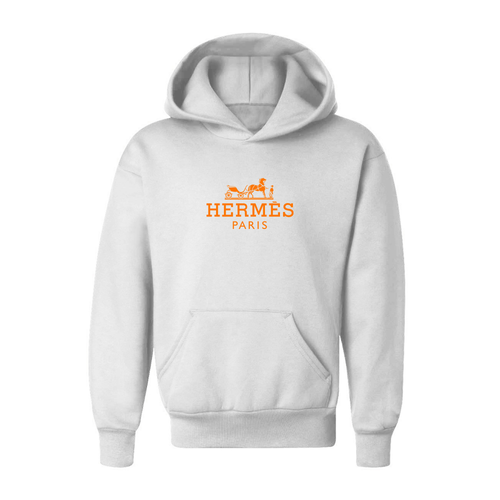 Youth Hermès Logo Pullover Hoodie