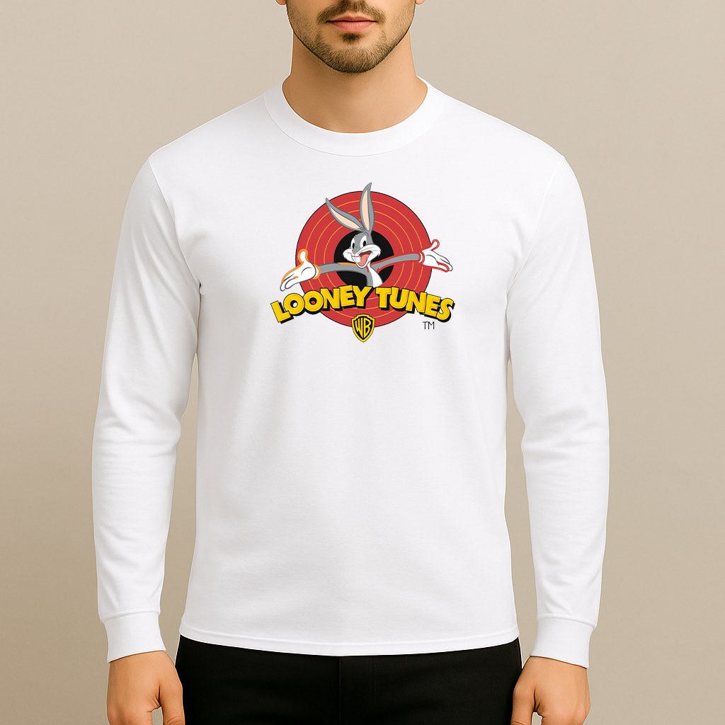 Men's Looney Tunes Warner Brothers Cartoon Long Sleeve T-Shirt