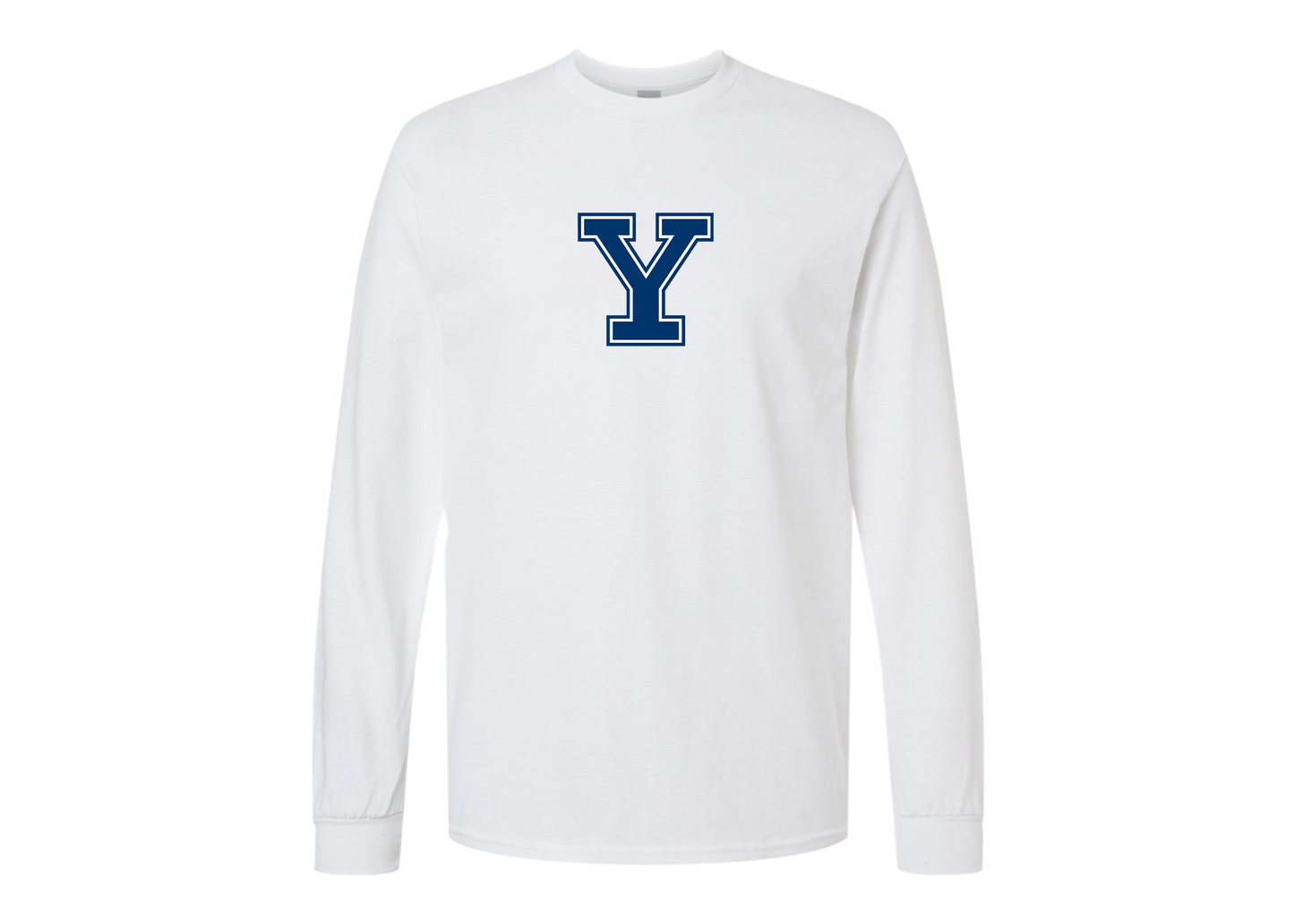 Men's Yale Bulldogs Gildan Heavy Cotton Long Sleeve T-Shirt