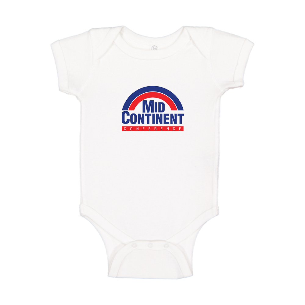 Mid Continent Conference Logo Baby Romper Onesie