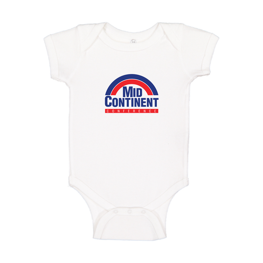 Mid Continent Conference Logo Baby Romper Onesie