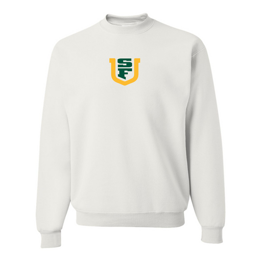 Men's San Francisco Dons Logo JERZEES NuBlend Crewneck Sweatshirt