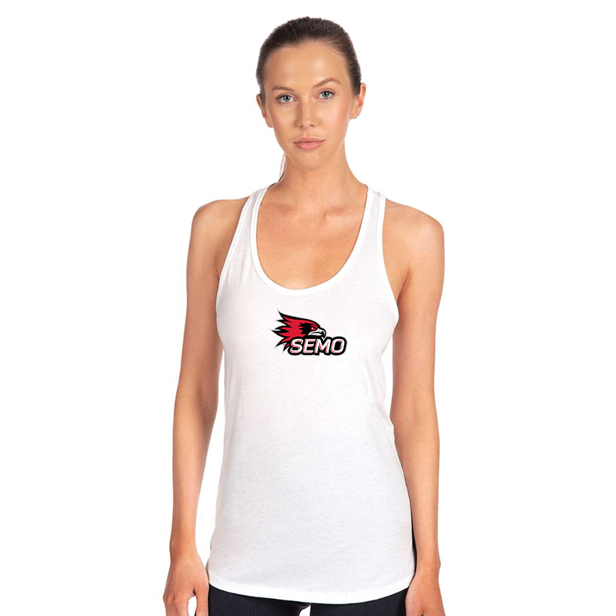 Women's SEMO Redhawks Logo Next Level Ideal Racerback Tank
