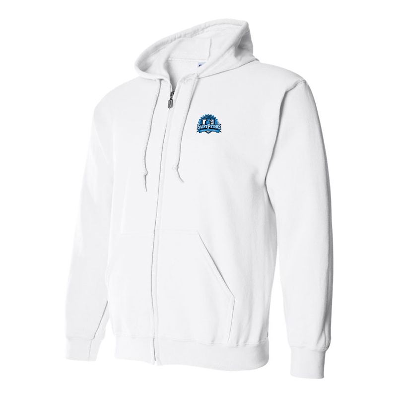 Men's Saint Peters Peacocks Logo Zipper Hoodie