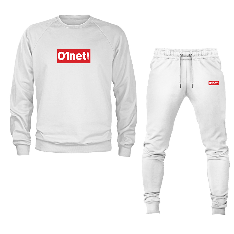 Men's 01net Logo Crewneck Sweatshirt Joggers Suit