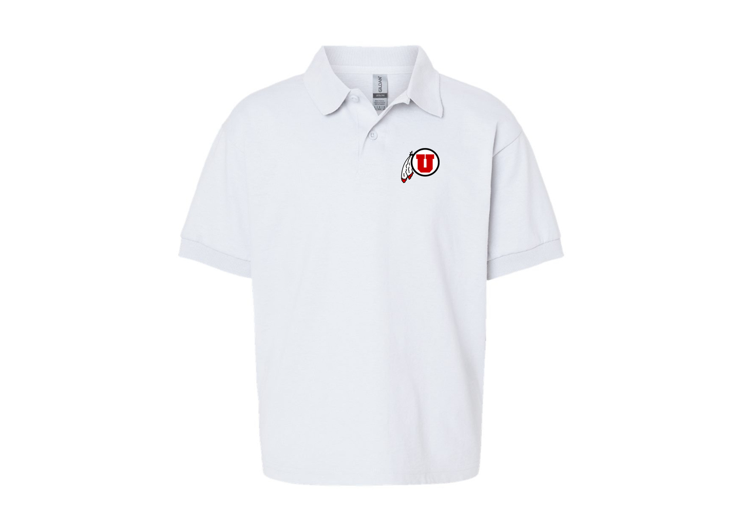 Youth Utah Utes Gildan Dry Blend Jersey Polo