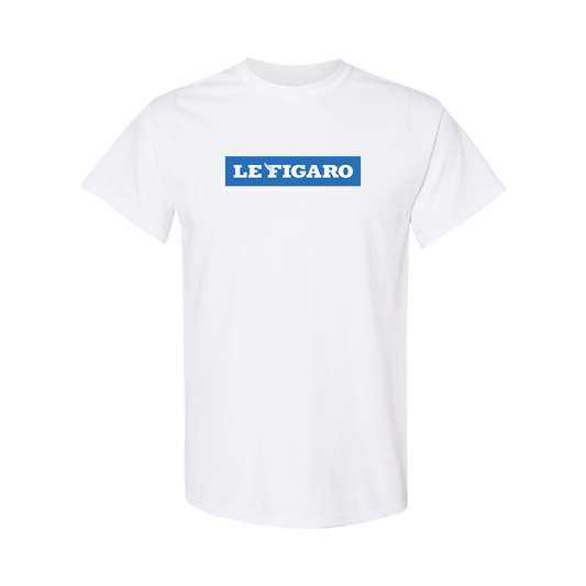 Men's Le Figaro Logo Cotton T-Shirt