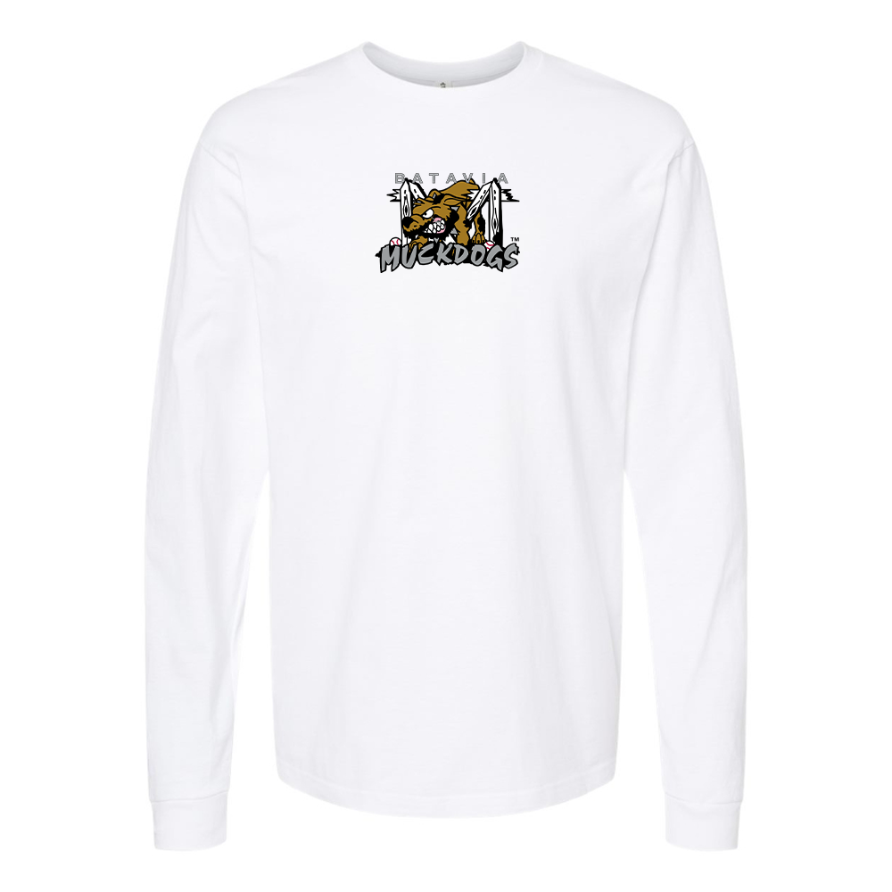 Men's Batavia  Muckdogs Logo Long Sleeve T-Shirt