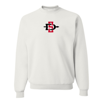 Men's San Diego State Aztecs Logo  JERZEES NuBlend Crewneck Sweatshirt