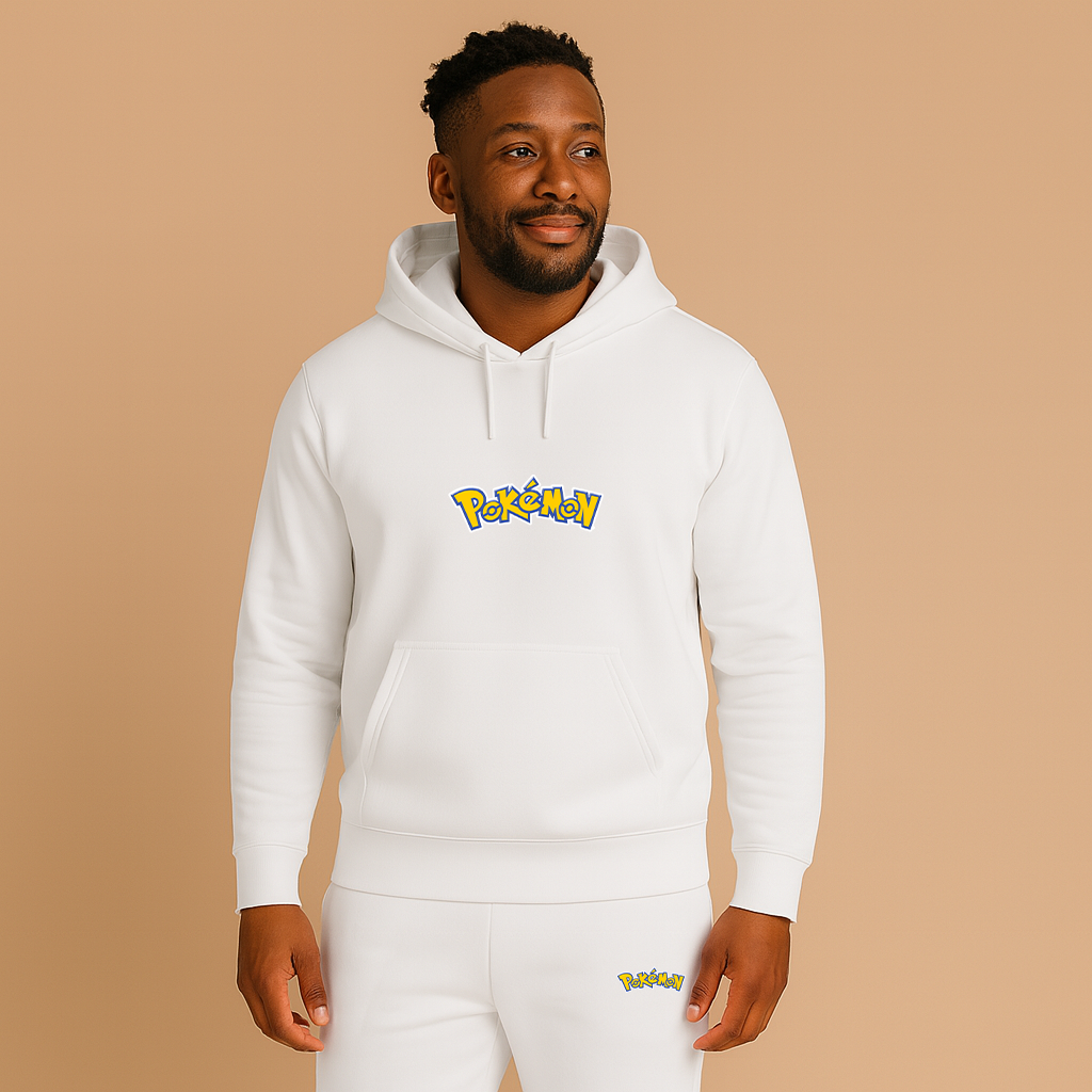Men's Pokemon Cartoon Hoodie Joggers Set