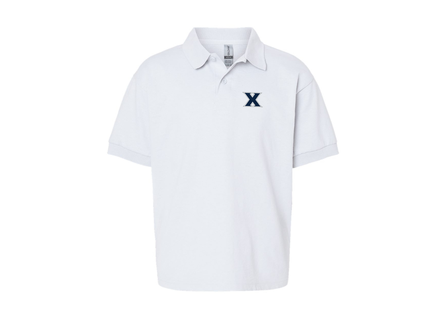 Youth Xavier Musketeers Gildan Dry Blend Jersey Polo