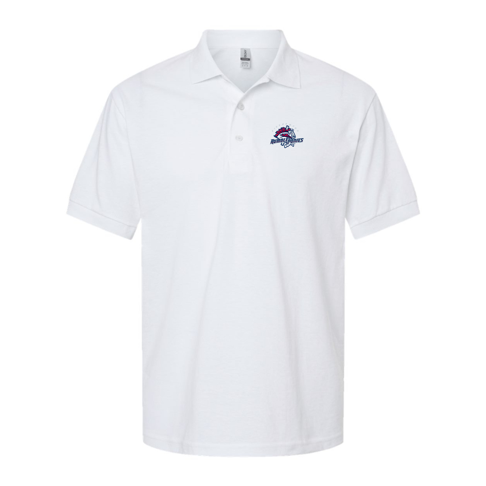Men's Binghamton Rumble Ponies Logo Dry Blend Polo