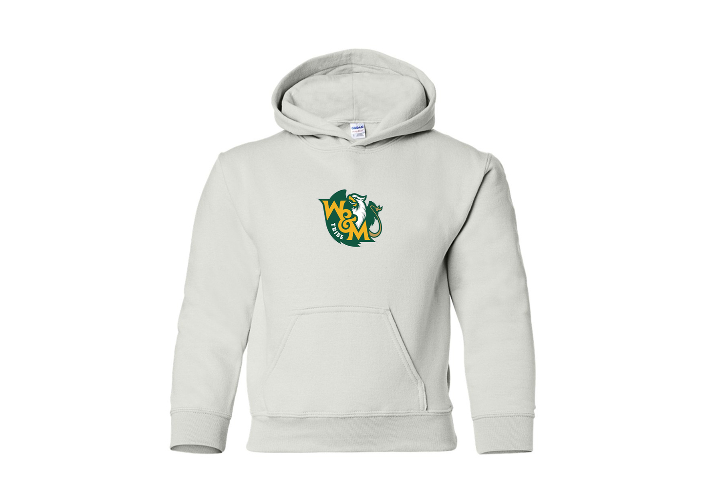 Youth William and Mary Tribe Gildan Heavy Blend  Hooded Sweatshirt