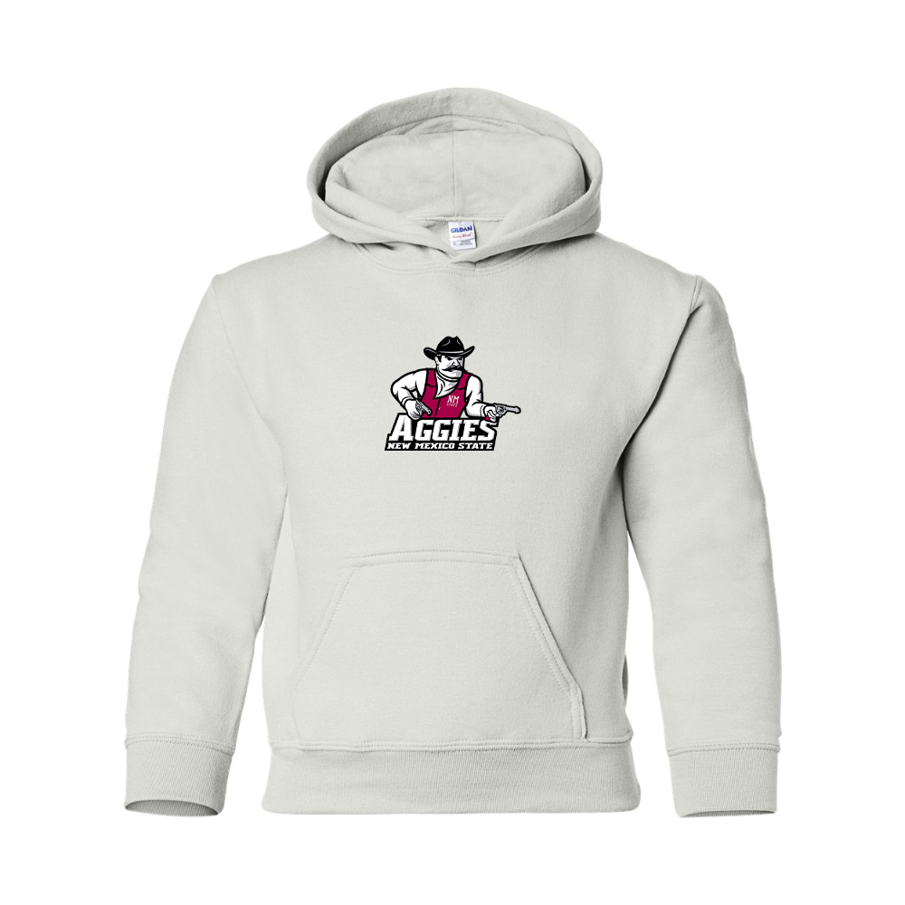 Youth Aggies New Mexico State Logo Gildan Heavy Blend  Hooded Sweatshirt