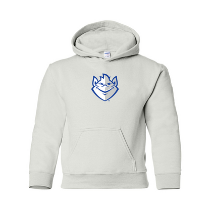 Youth Saint Louis Billikens Logo Gildan Heavy Blend  Hooded Sweatshirt