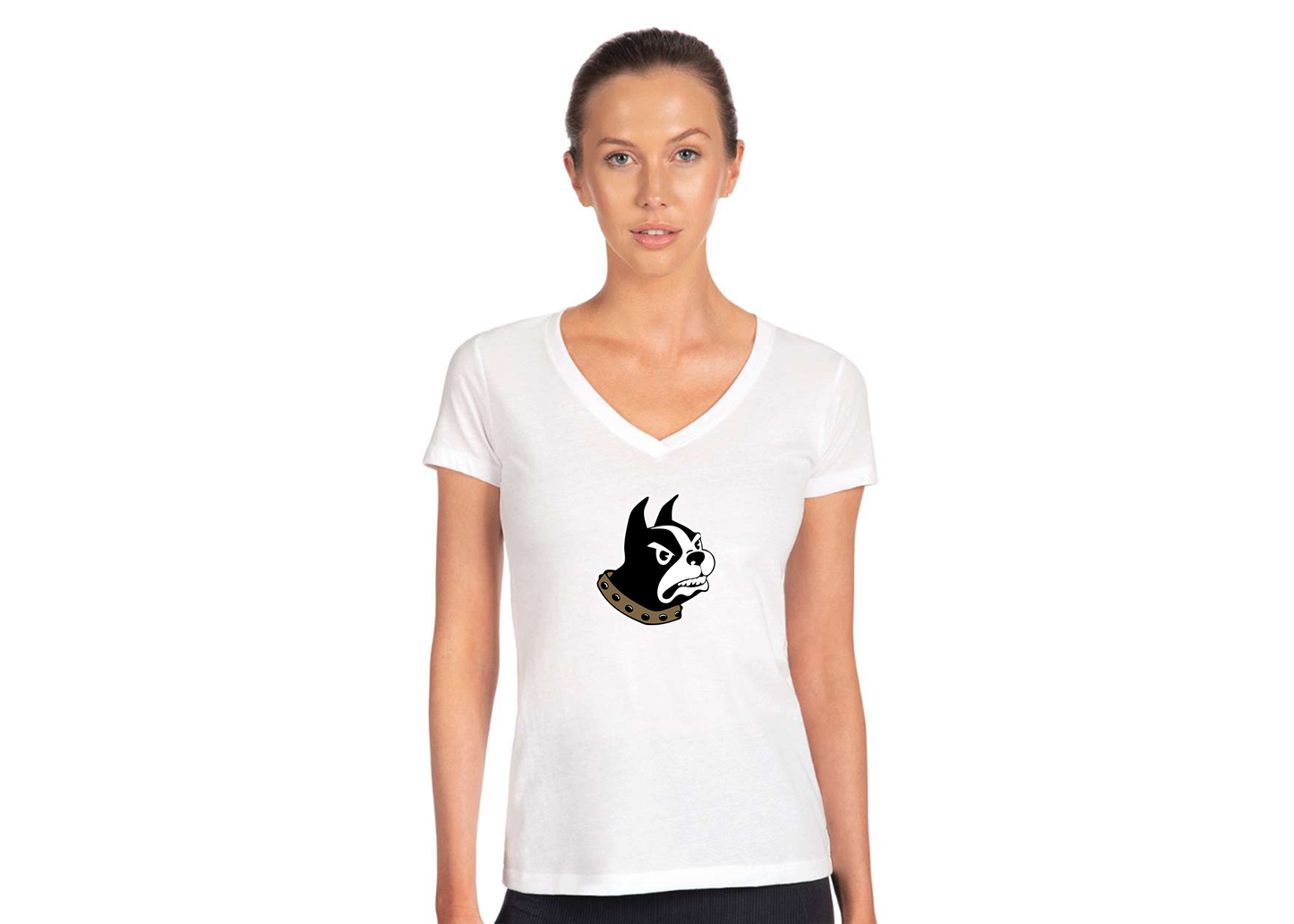 Women's Wofford Terriers Next Level V-Neck T-Shirt