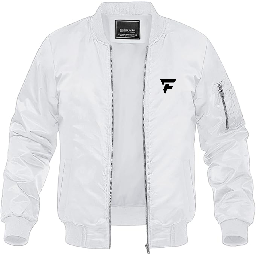 Men's Fittipaldi Logo Lightweight Bomber Jacket Windbreaker Softshell Varsity Jacket Coat