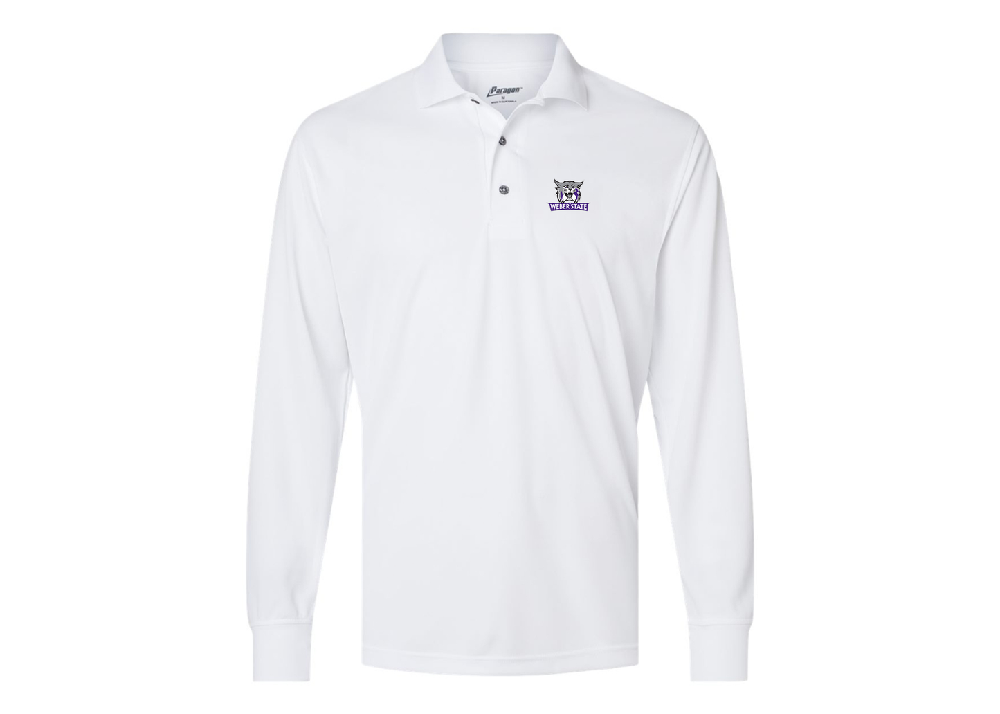 Men's Weber State Wildcats Paragon Prescott Long Sleeve Polo