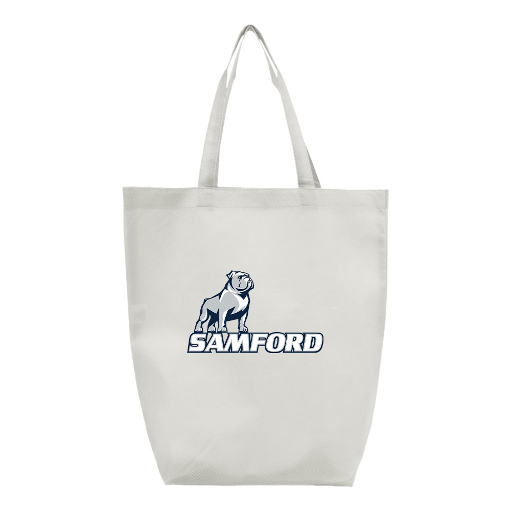Samford Bulldogs Logo Q-Tees Non-Woven Gusset Bottom Tote