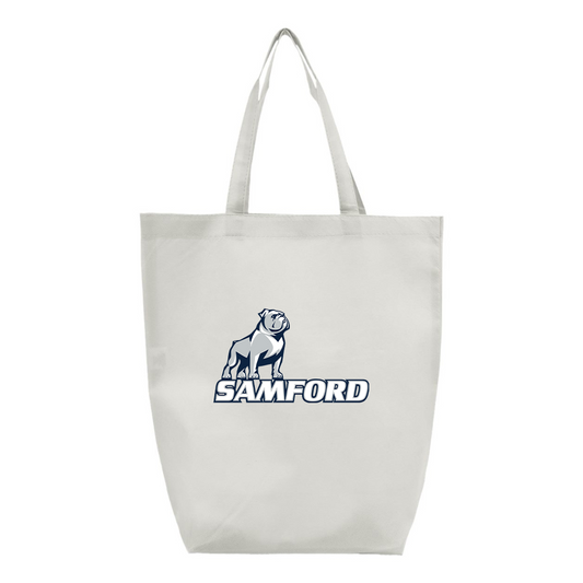 Samford Bulldogs Logo Q-Tees Non-Woven Gusset Bottom Tote
