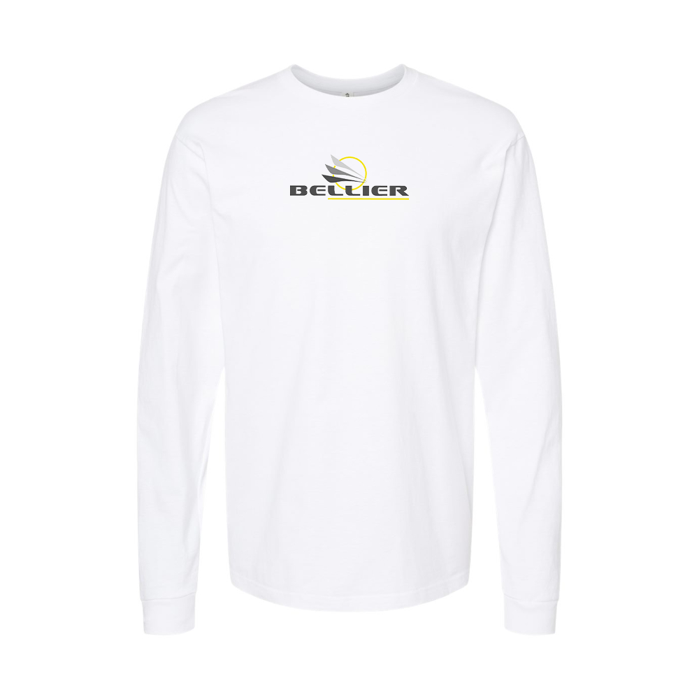 Youth Bellier Automobiles Logo Cotton Long Sleeve T-Shirt