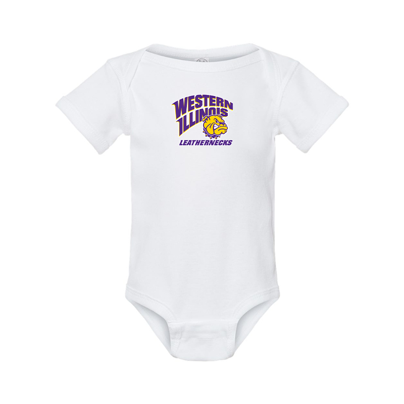 Western Illinois Leathernecks Rabbit Skins Infant Baby Rib Bodysuit