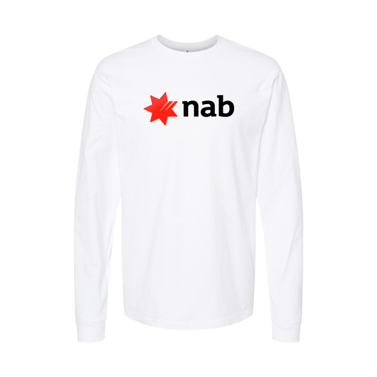 Men's NAB (National Australia Bank) Logo Long Sleeve T-Shirt