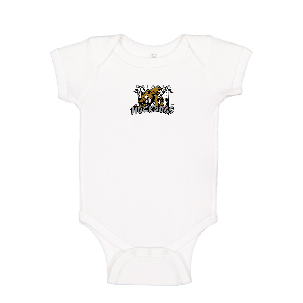 Batavia  Muckdogs Logo Baby Romper Onesie