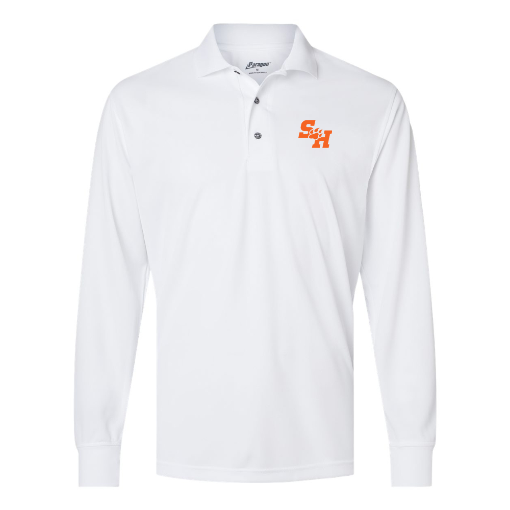 Men's Sam Houston State Bearkats Logo Paragon Prescott Long Sleeve Polo