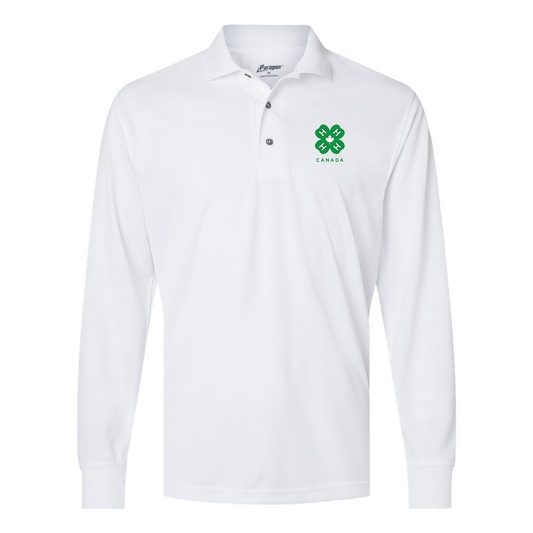 Men's 4H Canada Logo Paragon Prescott Long Sleeve Polo