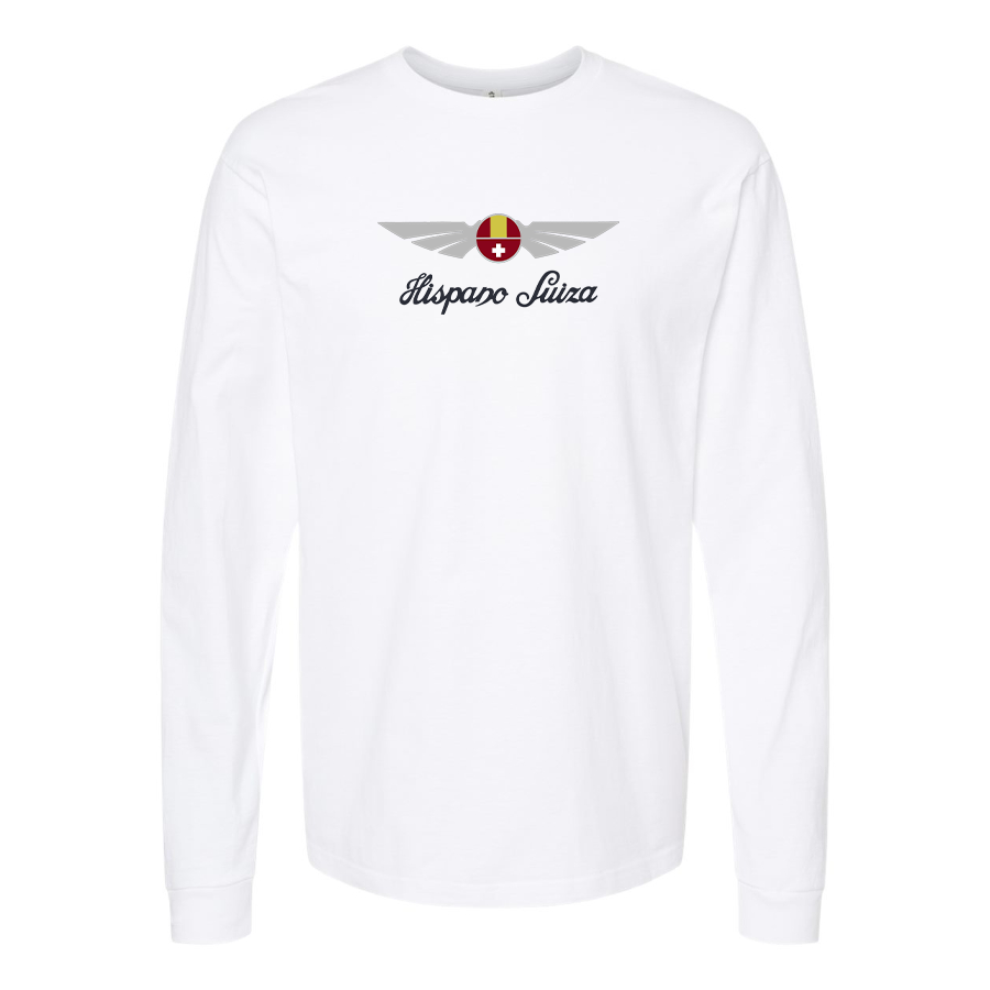 Youth Hispano Suiza Logo Cotton Long Sleeve T-Shirt