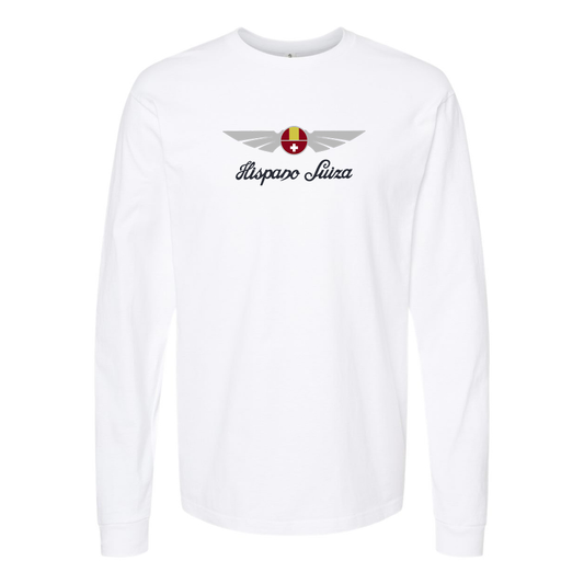 Youth Hispano Suiza Logo Cotton Long Sleeve T-Shirt
