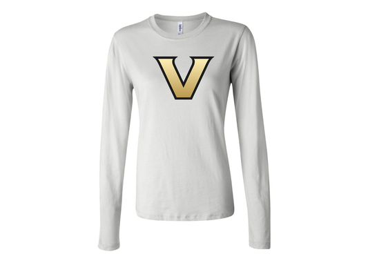 BELLA CANVAS Women’s Vanderbilt Commodores Jersey Long Sleeve Tee