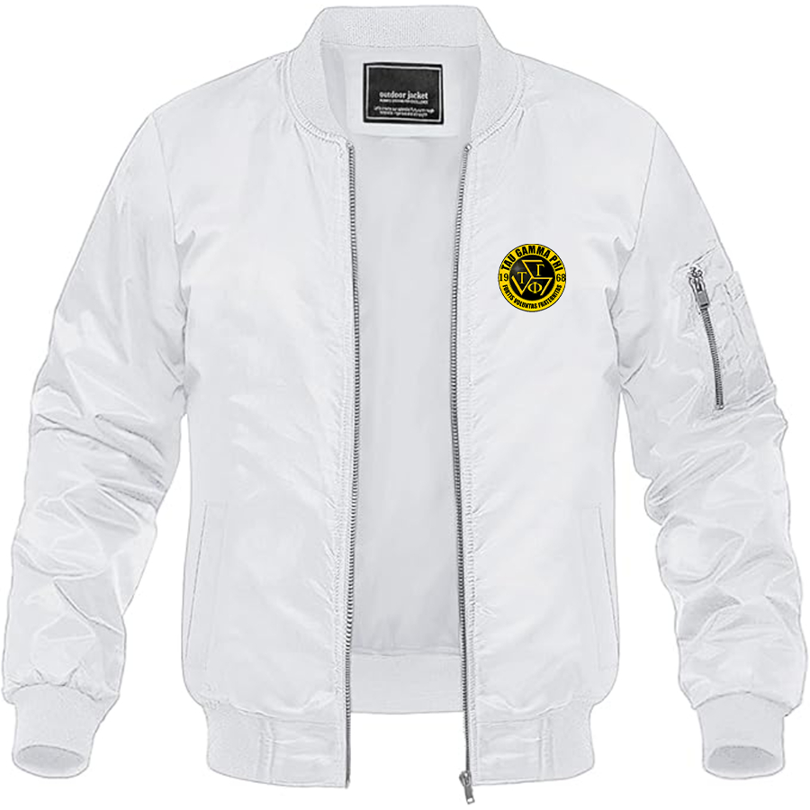 Men's Triskelion Logo Lightweight Bomber Jacket Windbreaker Softshell Varsity Jacket Coat